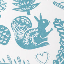 Load image into Gallery viewer, Scandi Forest hand printed screen print
